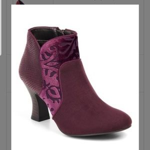 RUBY SHOO burgundy Kennedy Bootie - Women